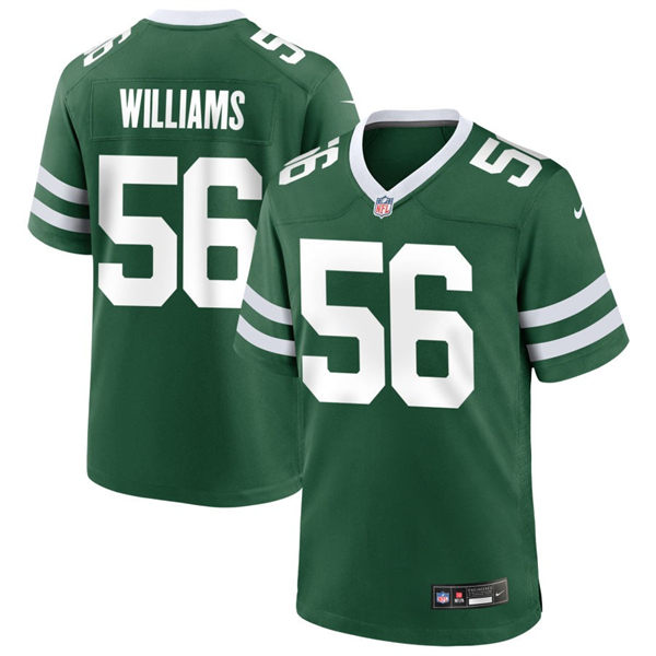 Men's New York Jets #56 Quincy Williams Nike Legacy Green Vapor F.U.S.E. Limited Jersey