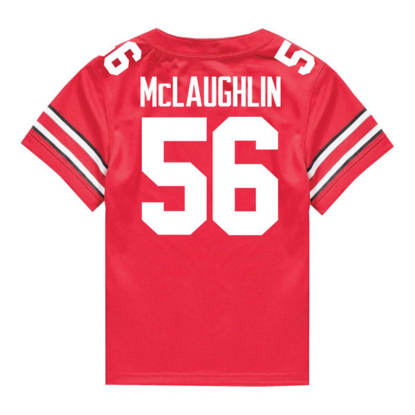 Mens Ohio State Buckeyes #56 Seth McLaughlin F.U.S.E. Limited Scarlet College Football Game Jersey