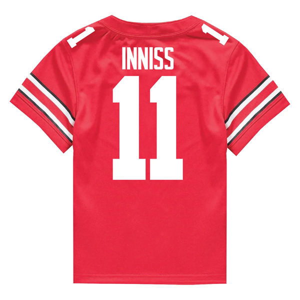 Mens Ohio State Buckeyes #11 Brandon Inniss F.U.S.E. Limited Scarlet College Football Game Jersey