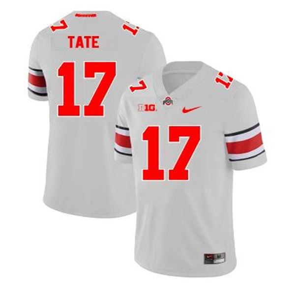 Mens Ohio State Buckeyes #17 Carnell Tate Alternate Gary Limited Football Jersey