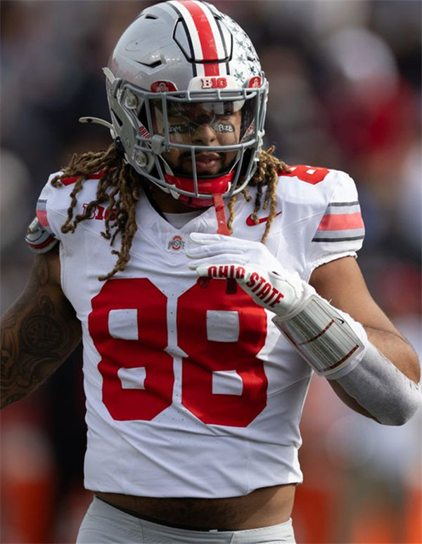 Mens Ohio State Buckeyes #88 Gee Scott Jr. White F.U.S.E. Limited College Football Game Jersey