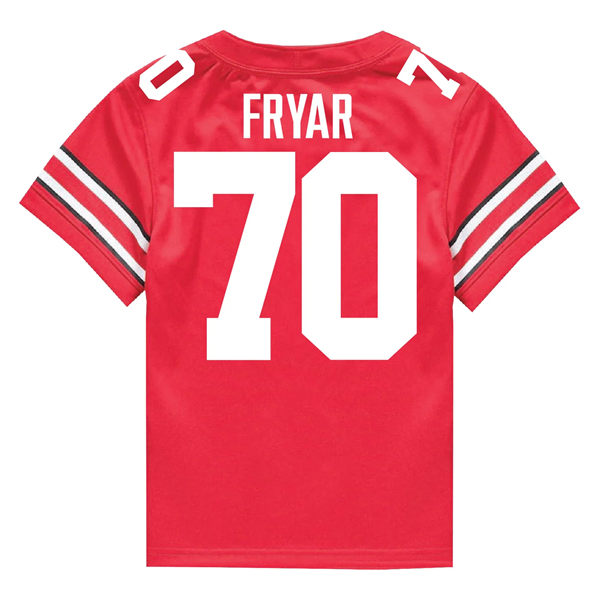 Mens Ohio State Buckeyes #70 Josh Fryar F.U.S.E. Limited Scarlet College Football Game Jersey