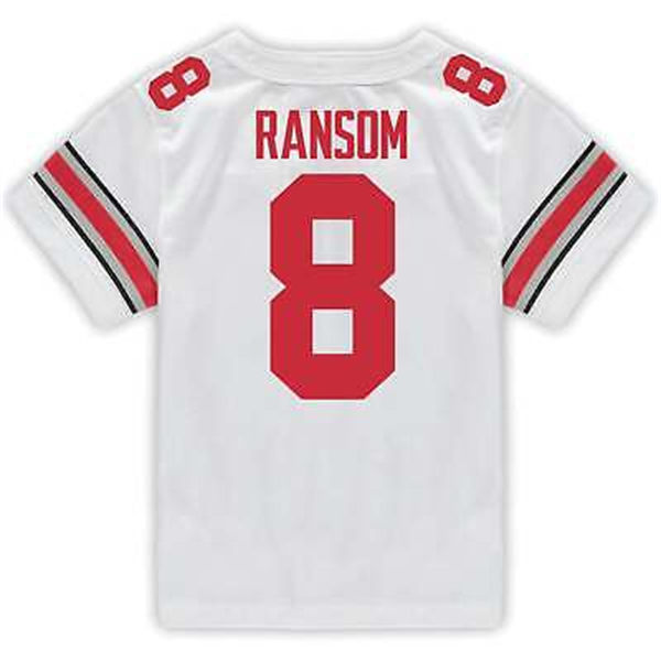 Mens Ohio State Buckeyes #8 Lathan Ransom White F.U.S.E. Limited College Football Game Jersey