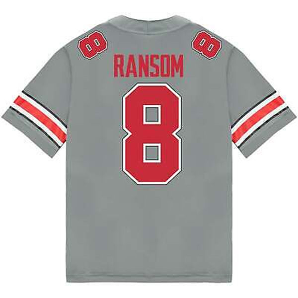 Mens Ohio State Buckeyes #8 Lathan Ransom Alternate Gary Limited Football Jersey