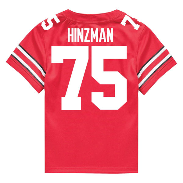 Mens Ohio State Buckeyes #75 Carson Hinzman F.U.S.E. Limited Scarlet College Football Game Jersey