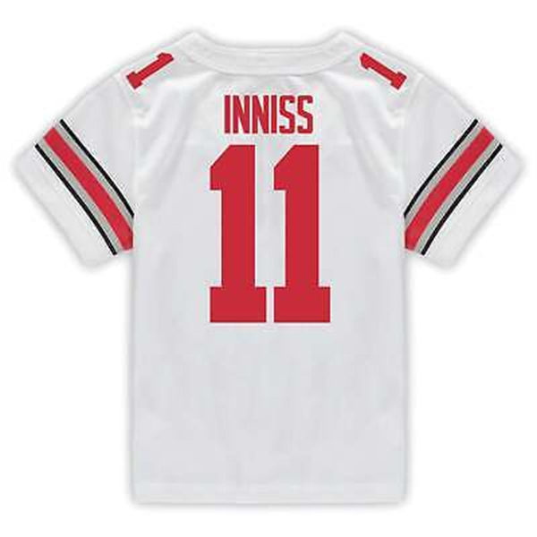 Mens Ohio State Buckeyes #11 Brandon Inniss White F.U.S.E. Limited College Football Game Jersey