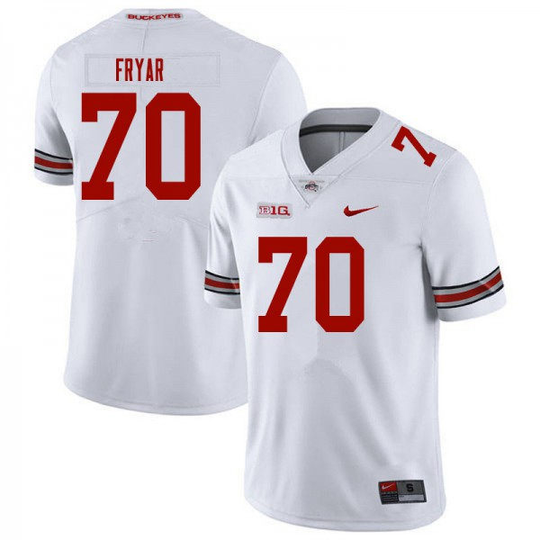 Mens Ohio State Buckeyes #70 Josh Fryar White F.U.S.E. Limited College Football Game Jersey