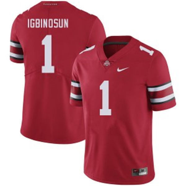 Mens Ohio State Buckeyes #1 Davison Igbinosun F.U.S.E. Limited Scarlet College Football Game Jersey