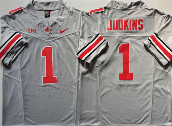 Mens Ohio State Buckeyes #1 Quinshon Judkins Alternate Gary Limited Football Jersey