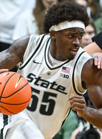 Michigan State Spartans #55 Coen Carr 2026 Throwback White Basketball Game Jersey