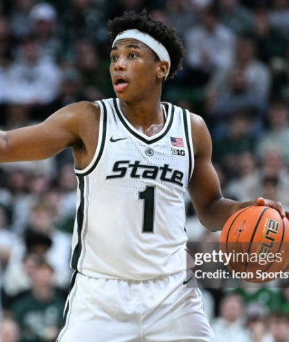 Michigan State Spartans #1 Jeremy Fears Jr. 2026 Throwback White Basketball Game Jersey