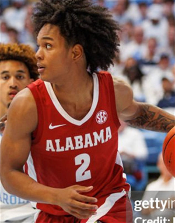 Mens Youth  Alabama Crimson Tide #2 Aden Holloway Nike Crimson College Basketball Game Jersey