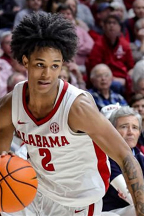 Mens Youth  Alabama Crimson Tide #2 Aden Holloway Nike White College Basketball Game Jersey