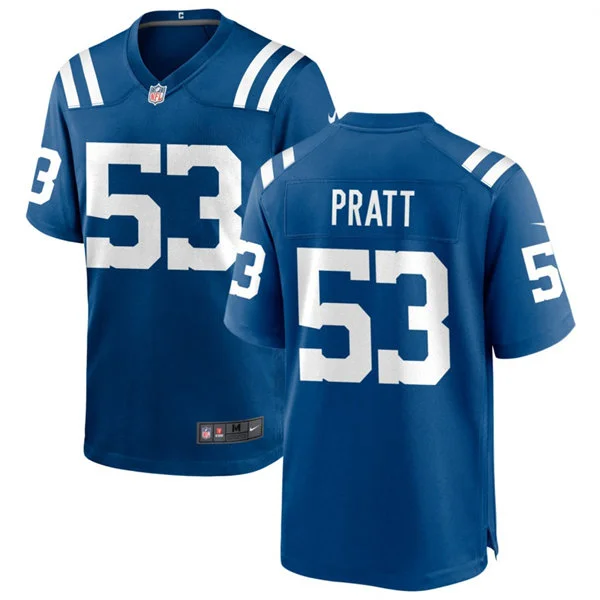 Mens Indianapolis Colts #53 Germaine Pratt Nike Royal F.U.S.E.Vapor Limited Jersey