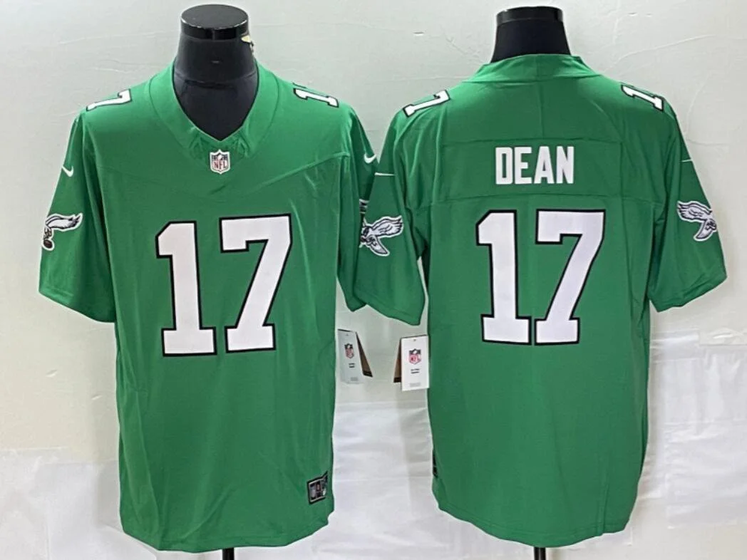 Philadelphia Eagles #17 Nakobe Dean Nike Kelly Green 1996 Retro F.U.S.E. Limited Jersey