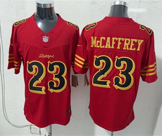 Mens San Francisco 49ers #23 Christian McCaffrey Rivalry Collection F.U.S.E. Limited Jersey Red