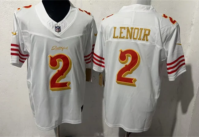 Mens San Francisco 49ers #2 Deommodore Lenoir Rivalry Collection F.U.S.E. Limited Jersey White