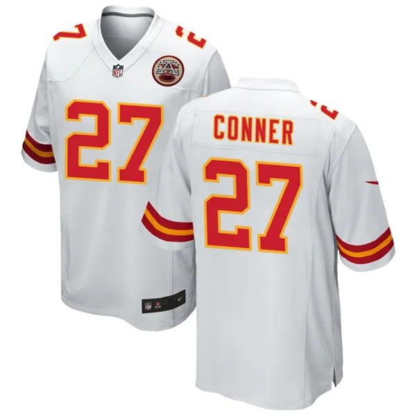 Youth Kansas City Chiefs #27 Chamarri Conner Nike White Limited Jersey