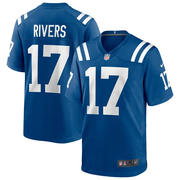 Mens Indianapolis Colts #17 Philip Rivers Nike Royal F.U.S.E.Vapor Limited Player Jersey