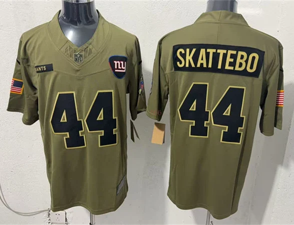 Men's New York Giants #44 Cam Skattebo Nike 2025 Salute to Service Limited Jersey - Olive