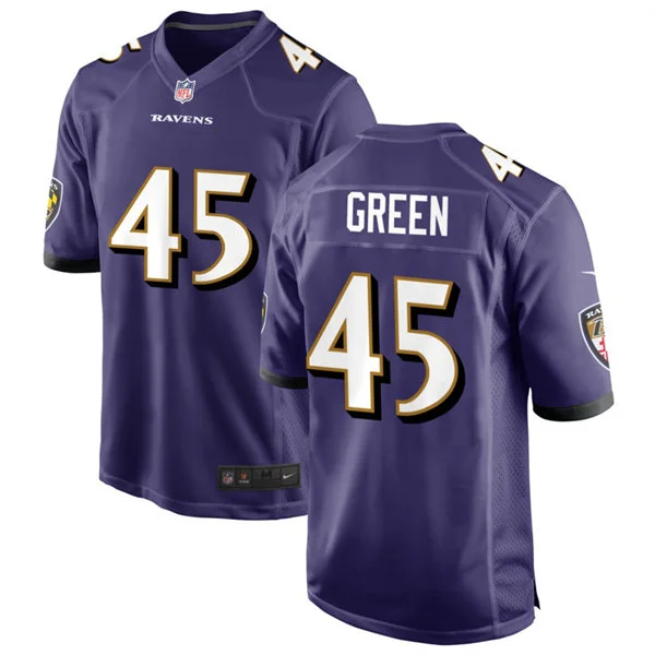 Men's Baltimore Ravens #45 Mike Green Nike Purple Vapor F.U.S.E Limited Jersey