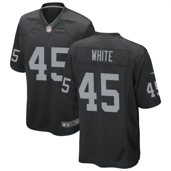 Men's Las Vegas Raiders #45 Devin White Nike Black Vapor F.U.S.E. Limited Player Jersey