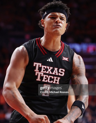 Texas Tech Red Raiders #3 LeJuan Watts 2025 Black College Basketball Game Jersey