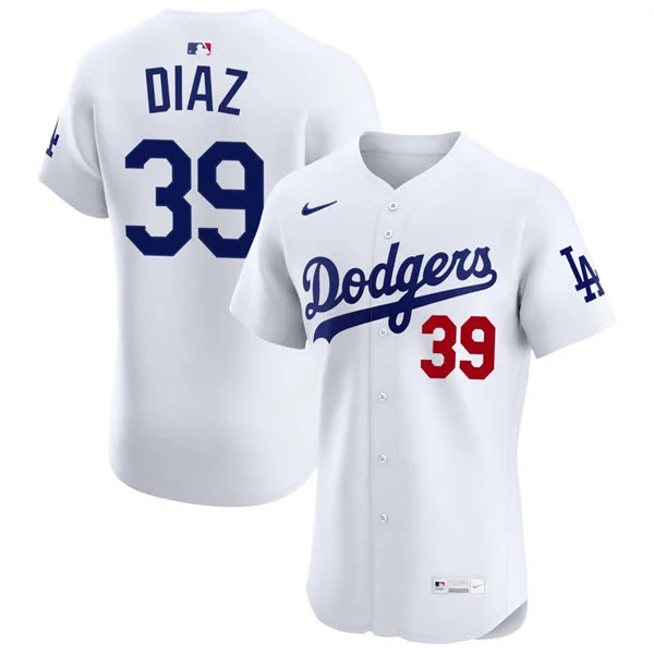 Mens Los Angeles Dodgers #39 Edwin Diaz Nike White Home Limited Player Jersey