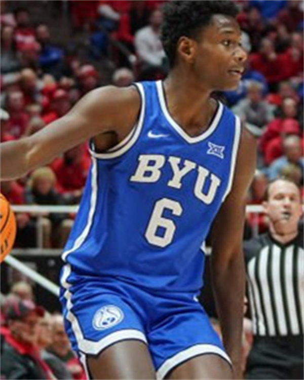 Mens BYU Cougars #6 Kanon Catchings 2025 XII Royal Basketball JJersey