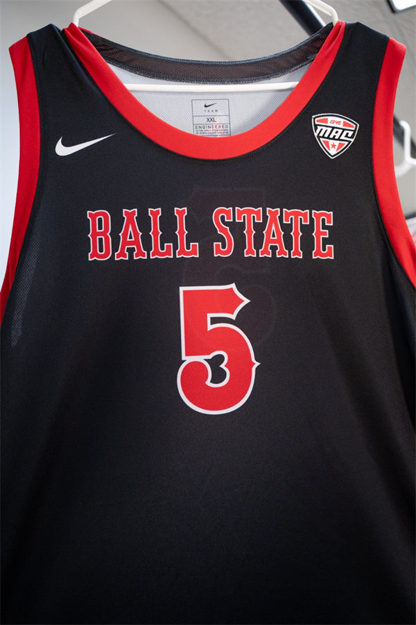 Mens Youth Ball State Cardinals Custom 2025 Black Basketball Jersey
