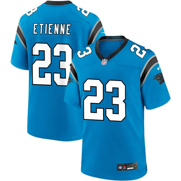 Mens Carolina Panthers #23 Trevor Etienne Nike Blue Alternate Vapor F.U.S.E. Limited Jersey