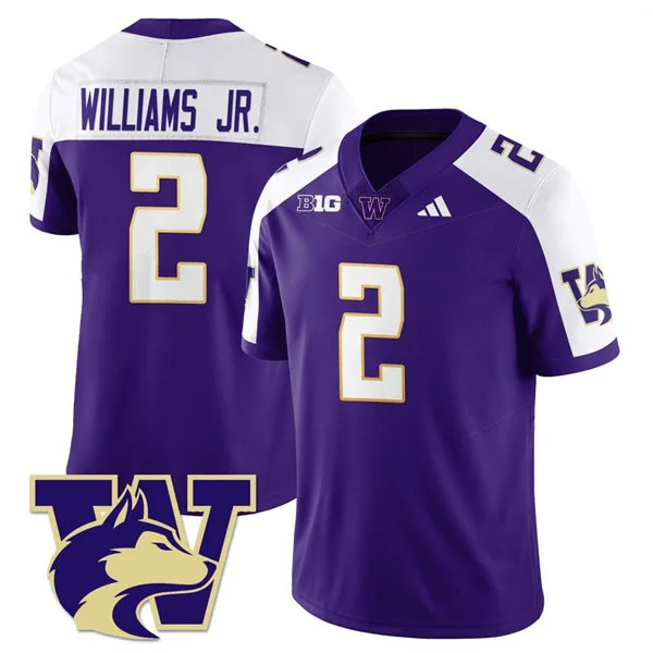 Washington Huskies #2 Demond Williams Jr. Purple White Gratitude Limited Jersey