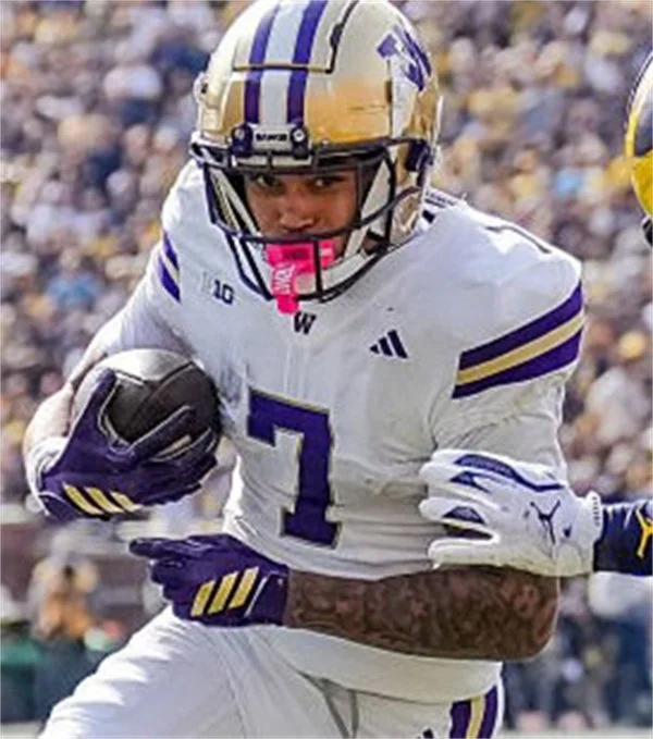 Washington Huskies #7 RAIDEN VINES-BRIGHT 2025 White College Football Game Jersey