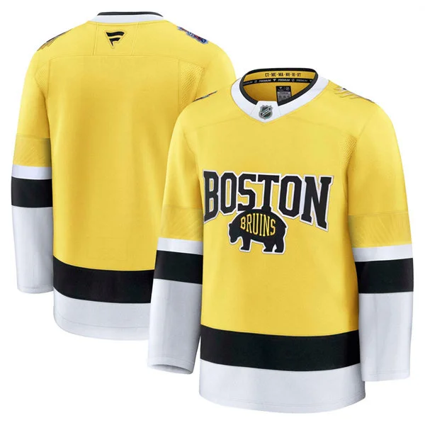 Men's Boston Bruins Blank 2026 Stadium Series Team Jersey Yellow