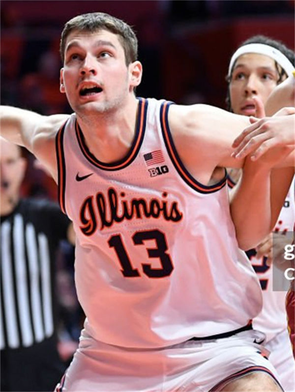 Mens Youth Illinois Fighting Illini #13 Tomislav Ivisic White Retro College Basketball Jersey