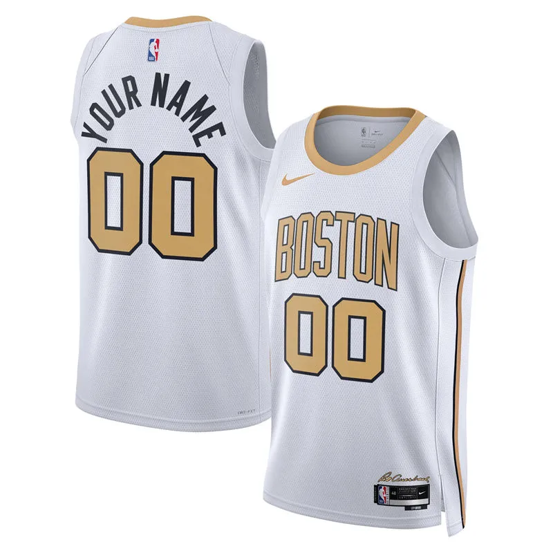 Boston Celtics Custom 2025-26 White City Edition Swingman Jersey