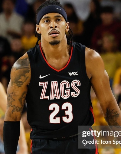 Gonzaga Bulldogs #23 Adam Miller 2021-22 Black WCC College Basketball Game Jersey