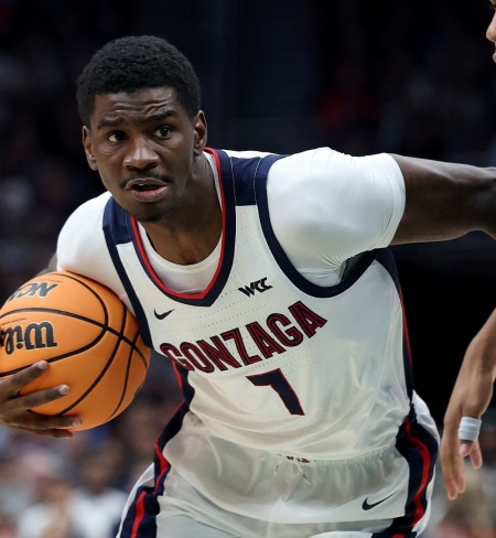 Gonzaga Bulldogs #7 Tyon Grant-Foster  Nike White 2021 WCC College Basketball Game Jersey