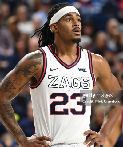 Gonzaga Bulldogs #23 Adam Miller 2021 White ZAGS Nike NCAA College Basketball Jersey