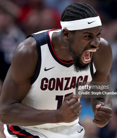 Gonzaga Bulldogs #15 Graham Ike Nike White 2021 WCC College Basketball Game Jersey