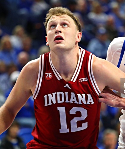 Indiana Hoosiers #12 Tucker DeVries Adidas Crimson College Basketball Game Jersey