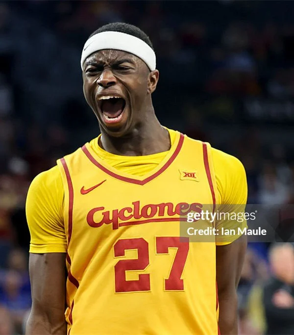 Iowa State Cyclones #27 Killyan Toure Nike 2025 Gold Cyclones College Basketball Jersey