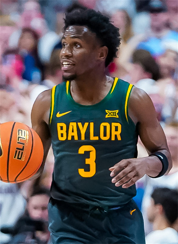 Mens Youth Baylor Bears #3 Jeremy Roach 2025 Anthracite Basketball Game Jersey