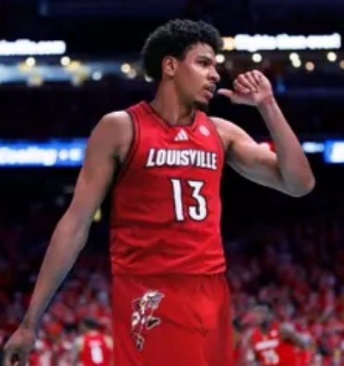 Louisville Cardinals #13 Sananda Fru 2025 Red Basketball Game Jersey