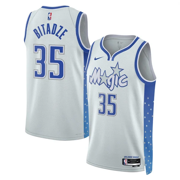 Men's Orlando Magic #35 Goga Bitadze 2025-26 Silver City Edition Swingman Jersey