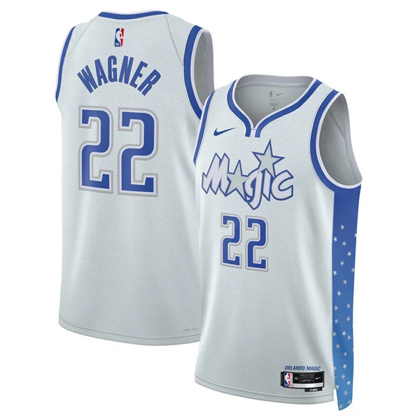 Men's Orlando Magic #22 Franz Wagner 2025-26 Silver City Edition Swingman Jersey