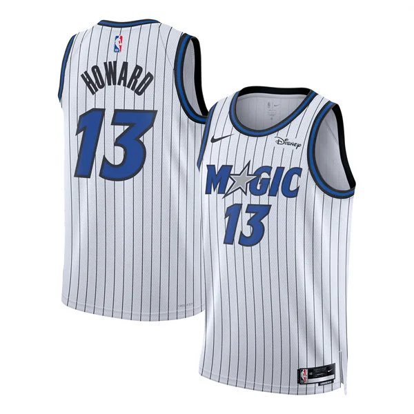 Men's Orlando Magic #13 Jett Howard  2025-26 White Association Edition Swingman Jersey