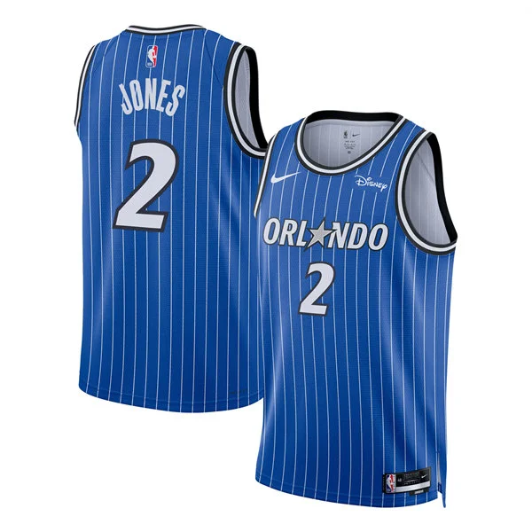 Men's Orlando Magic #2 Tyus Jones 2025-26 Blue Icon Edition Swingman Jersey