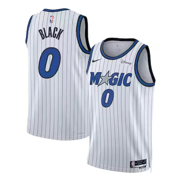 Men's Orlando Magic #0 Anthony Black 2025-26 White Association Edition Swingman Jersey