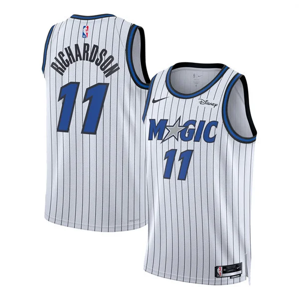 Men's Orlando Magic #11 Jase Richardson 2025-26 White Association Edition Swingman Jersey